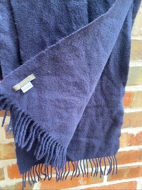 Sol Alpaca 100% Baby Alpaca Fringed Brushed Scarf Unisex